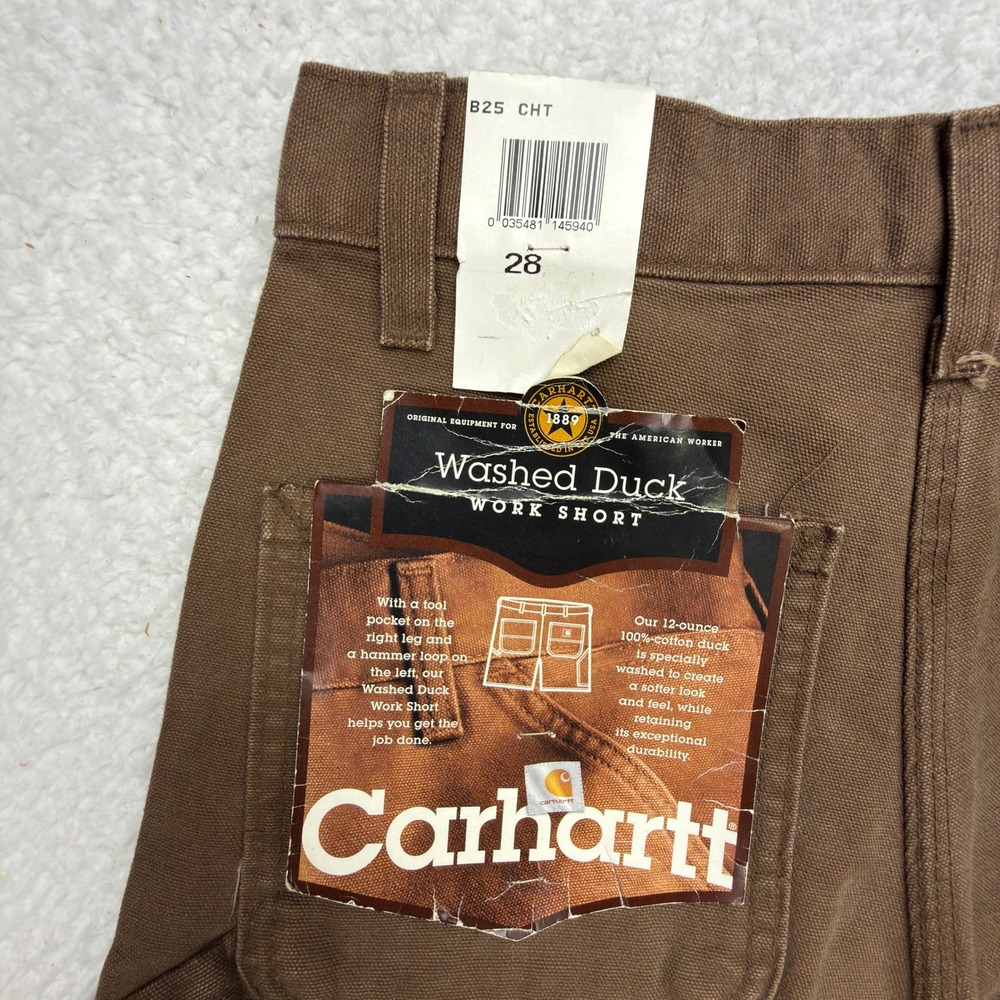 Carhartt Washed Duck Work Shorts Mens 28 B25 CHT Chestnut NWT NOS